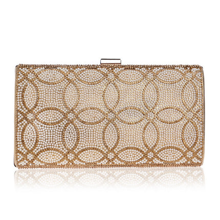 Cross-Border New Model Amazon Ebay Foreign Trade European and American Evening Bags Women's Banquet Dress Clutch Bags Evening Bags Light Luxury