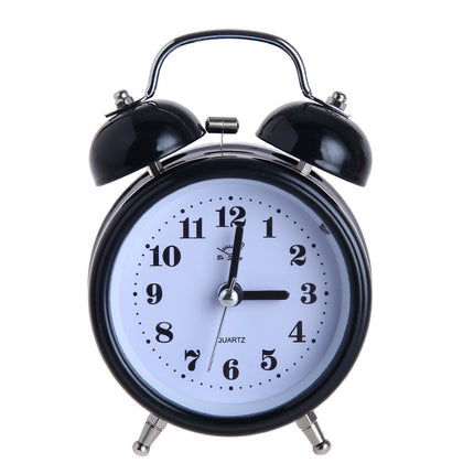 Love-shaped creative bell alarm clock mute with night light personalized gifts promotional alarm clock manufacturers wholesale