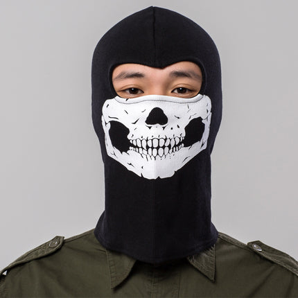 Cross-border manufacturers Halloween cs headgear call of duty personality ghost headgear windproof warm riding headgear mask