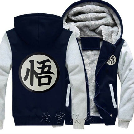 Dragon Ball Sweatshirt Son Goku Custom Unisex Student Thickened Fleece Jacket Anime Merchandise
