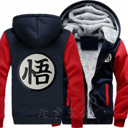Dragon Ball Sweatshirt Son Goku Custom Unisex Student Thickened Fleece Jacket Anime Merchandise