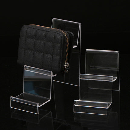 Multi-layer acrylic display stand mobile phone wallet display stand plexiglass transparent display display props