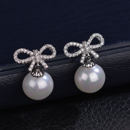 Water Drop Aaa Zircon Inlaid Earrings S925 Sterling Silver Earrings Quality Earrings Jewelry Factory Direct Sales Exquisite Earrings