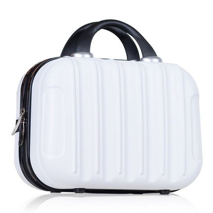 Custom logo 14 inch small handbag mini luggage suitcase storage bag portable case cosmetic bag
