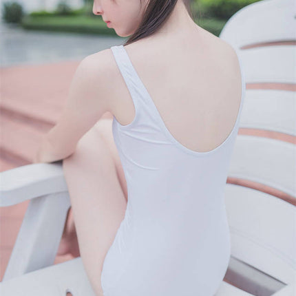Wholesale Japanese School Swimwear Swimsuit Students Dmitters Jump.3 Water One-piece Skirt Fixed Chest Pad Desirable