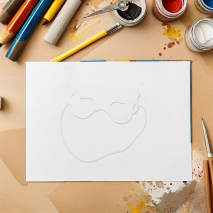 40pcs Blank Masks Diy Paintable White Paper Masks For Kids - Decorate Half Face Masquerade For Activities Halloween Costumes