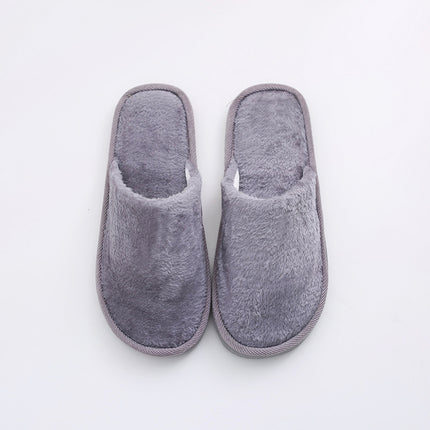 New plush indoor home autumn and winter wooden floor warm EVA moon cotton slippers Cixi men and women couples