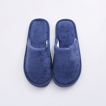 New plush indoor home autumn and winter wooden floor warm EVA moon cotton slippers Cixi men and women couples