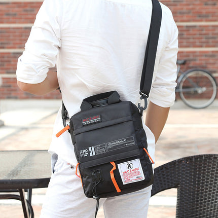 Wholesale Men's Portable Crossbody Bag, Casual Shoulder Bag, Outdoor Waterproof Cloth Bag, Sports Travel Bag, Cross-Border Supply