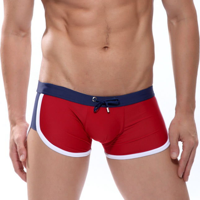 New Fashionable Men's Swimming Trunks Swimming Supplies Men's Swimming Trunks Quick-Drying Boxer Large Size Men's Swimming Trunks European and American Foreign Trade