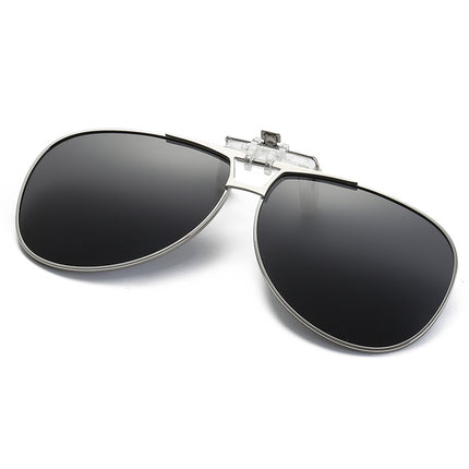 Toad Polarizer Clip Myopia Glasses Men Wear Sunglasses Can Turn Up Sunglasses Women's Big Clip Night Vision Goggles Driving