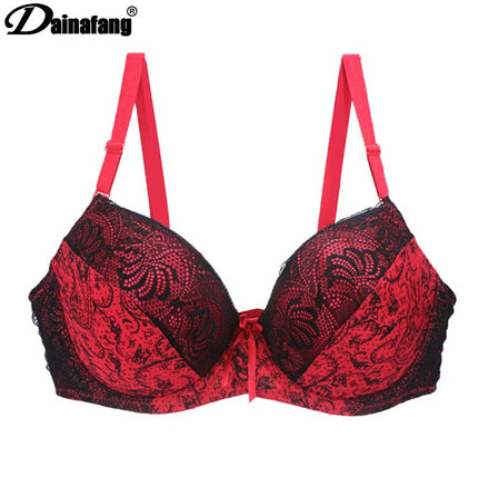 Foreign trade supply sexy women bra lace printing color matching underwear large size underwear bra AliExpress explosion