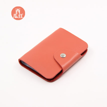 Factory Direct Sales Spot Gift Korean Version Genuine Pickup Bag Cowhide Multi-Card Slot Id Card Holder Credit Card Holder Business Card Holder