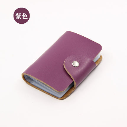 Factory Direct Sales Spot Gift Korean Version Genuine Pickup Bag Cowhide Multi-Card Slot Id Card Holder Credit Card Holder Business Card Holder