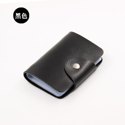 Factory Direct Sales Spot Gift Korean Version Genuine Pickup Bag Cowhide Multi-Card Slot Id Card Holder Credit Card Holder Business Card Holder