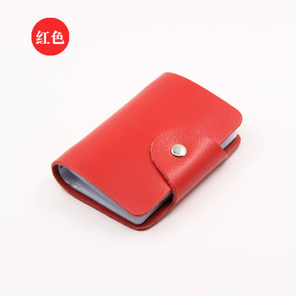 Factory Direct Sales Spot Gift Korean Version Genuine Pickup Bag Cowhide Multi-Card Slot Id Card Holder Credit Card Holder Business Card Holder
