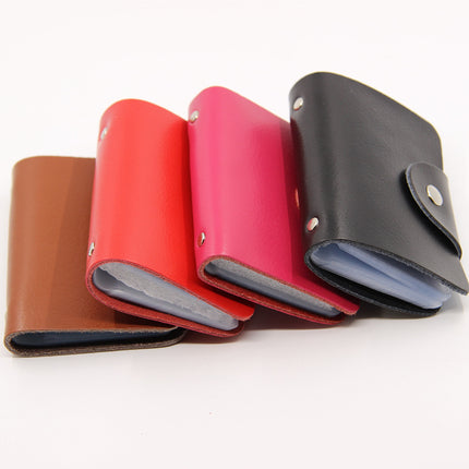 Factory Direct Sales Spot Gift Korean Version Genuine Pickup Bag Cowhide Multi-Card Slot Id Card Holder Credit Card Holder Business Card Holder