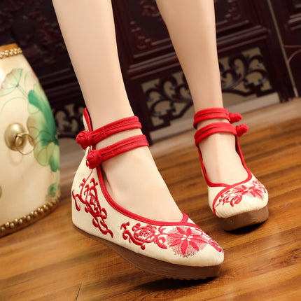 Big Sale 5cm High Heels Zhu Lian Camellia Sequin Peacock Crane Tree Fan Jade Butterfly