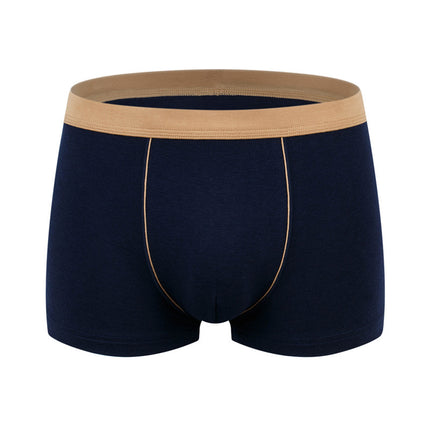 Men's cotton underwear plus size fat guy boxers breathable 3D seamless sexy youth cotton red boxers
