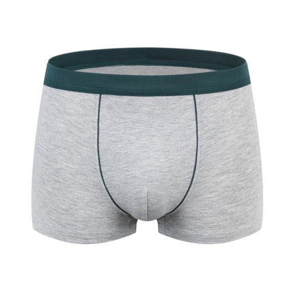 Men's cotton underwear plus size fat guy boxers breathable 3D seamless sexy youth cotton red boxers
