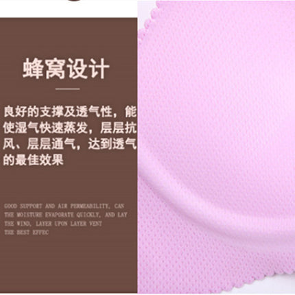 Honeycomb Cup Breathable One-piece Push-up Adjustable Non-rimless Sexy Women's Underwear plus size Solid Color Bra