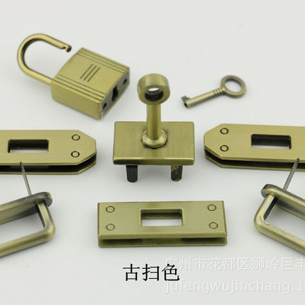 Kelly bag hardware accessories padlock light gold silver white gun black ancient sweep color bag 7 piece Lock