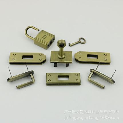 Kelly bag hardware accessories padlock light gold silver white gun black ancient sweep color bag 7 piece Lock