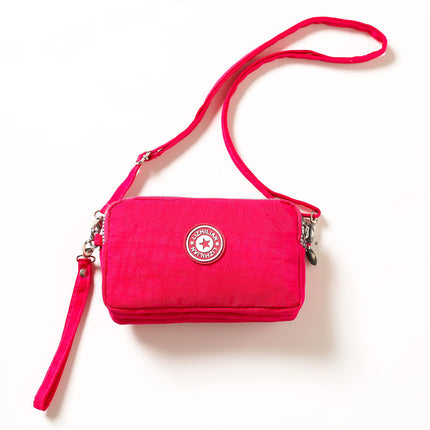 Mobile phone coin purse hand-held mini canvas bag women's bag Oxford cloth cartoon fabric bag wholesale