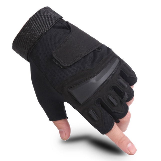 Tactical Gloves Summer Men's Military Fans Outdoor Cycling Sports Fitness Equipment Dumbbells Non-Slip Wear-Resistant Half-Finger Wrist Guards