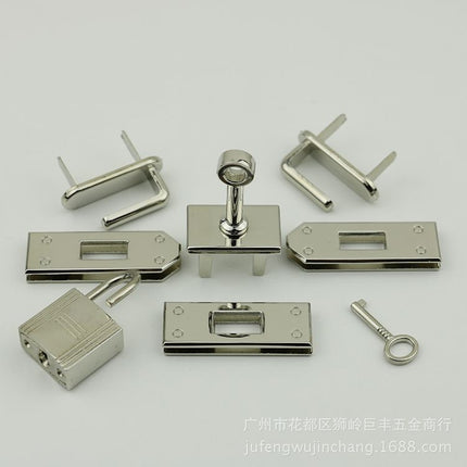 Kelly bag hardware accessories padlock light gold silver white gun black ancient sweep color bag 7 piece Lock