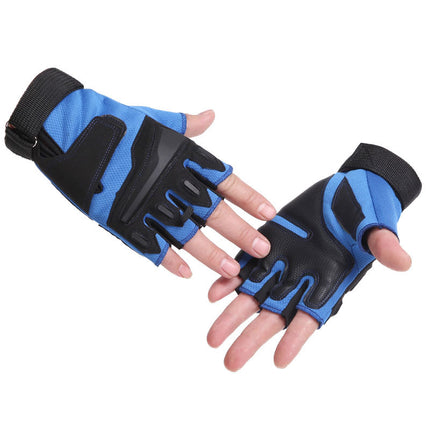 Tactical Gloves Summer Men's Military Fans Outdoor Cycling Sports Fitness Equipment Dumbbells Non-Slip Wear-Resistant Half-Finger Wrist Guards