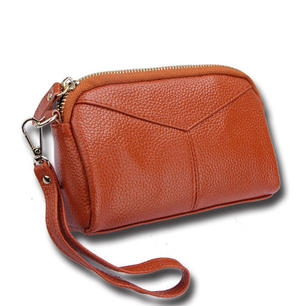Factory direct fashion leather women's coin purse new Japanese and Korean large capacity mobile phone bag leather women's wallet