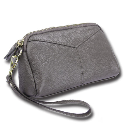 Factory direct fashion leather women's coin purse new Japanese and Korean large capacity mobile phone bag leather women's wallet