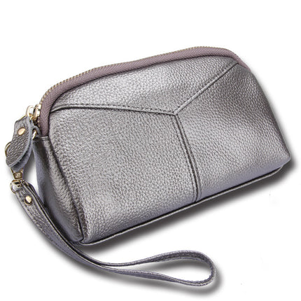 Factory direct fashion leather women's coin purse new Japanese and Korean large capacity mobile phone bag leather women's wallet