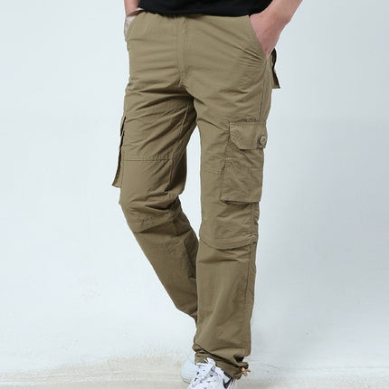 Summer Thin Detachable Two-section Pants Quick Dry Outdoor Cordwork Pants Trousers Men's Casual Pants Breathable Multi-pocket