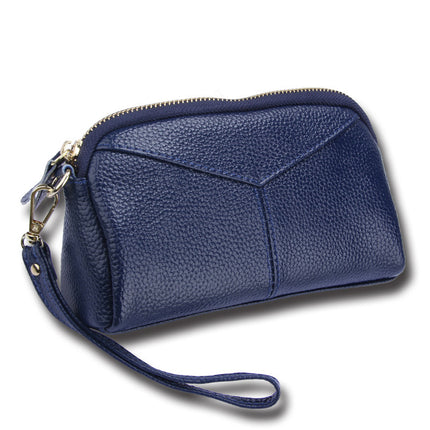 Factory direct fashion leather women's coin purse new Japanese and Korean large capacity mobile phone bag leather women's wallet
