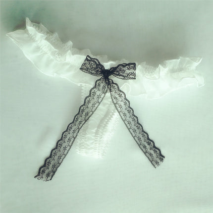 Korean Style Sexy Half-cooked Style Low Waist Charming Women's Underwear Girl's Bow Thong T-pants T-BACK
