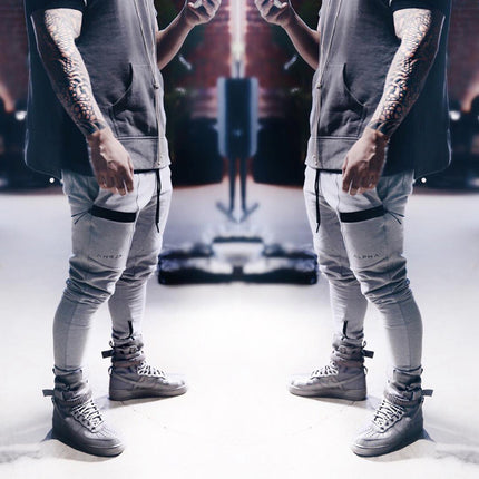 Muscle Fitness Brothers Training Breathable Leggings Men's Sports Casual Pants Running Basketball Slim-Fit Cotton Trousers