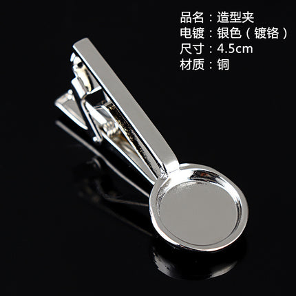 Fashion Personality Tableware Glasses Special Shape Men's Suit Tie Clip Creative Gift Fashion Features Tie Clip