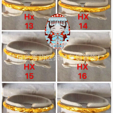 Sister Huang jewelry imitation gold brass jewelry color retaining gold bracelet wholesale brass gold plated starry bracelet silver bracelet