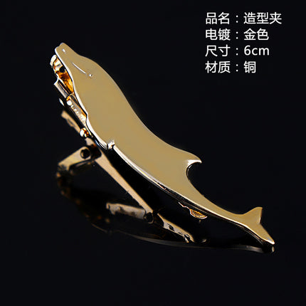Fashion Personality Tableware Glasses Special Shape Men's Suit Tie Clip Creative Gift Fashion Features Tie Clip