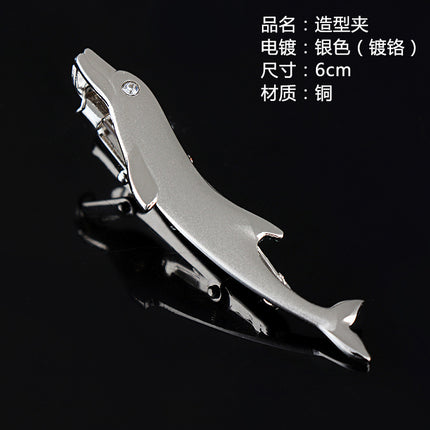 Fashion Personality Tableware Glasses Special Shape Men's Suit Tie Clip Creative Gift Fashion Features Tie Clip