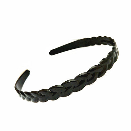 Iron black bottom wave spiral sports head hoop head buckle bath fine hairpin men's and girls universal wash hair hoop wholesale