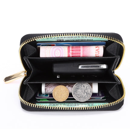 New Small Coin Purse Cross-border Hot Selling Multi-function Card Holder Men's and Women's Wallet Short Mini Hand Zipper Wallet