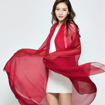 3 meters 2.3 meters long solid color sunscreen chiffon scarf beach towel travel shawl scarf a generation of hair