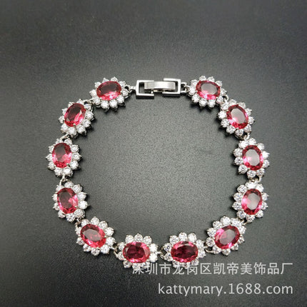 New classic cross-border source bracelet fashion zircon ladies jewelry European and American fashion crystal bracelet