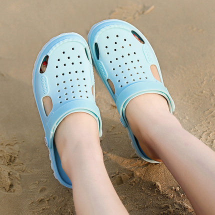 Vietnam Slippers Toe Men's Sandals Couple Waterproof Non-Slip Cave Shoes Youth Beach Shoes Casual Garden Shoes