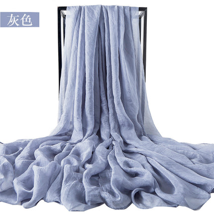 3 meters 2.3 meters long solid color sunscreen chiffon scarf beach towel travel shawl scarf a generation of hair