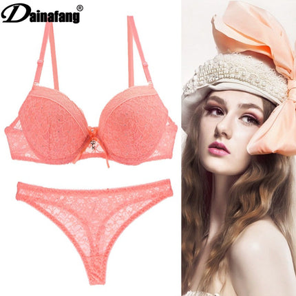 Foreign Trade Sexy Diamond Lace Bra Set Super Gather Women's Bra Underwear wish AliExpress Explosions