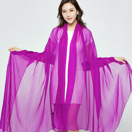 3 meters 2.3 meters long solid color sunscreen chiffon scarf beach towel travel shawl scarf a generation of hair